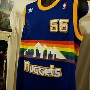 Dikembe Mutombo Adidas XL Nuggets jersey